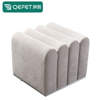 Elegant Velvet Ottoman Footrest for Living Room and Bedroom - Foshan Shunde Qefet Furniture Co., Ltd. - China