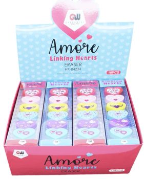 Love Heart Stationery Eraser Set Surprise Gift for Kids School Rewards (GW040) - Kunshan Greenwill Co., Ltd. - China