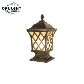 LED Outdoor Light Gate Lights Decorative for Courtyard Garden Villa Home E27 Power Classic Pillar Lamp Street Solar Gate Light - Wuxi Opulent Led Lighting Technology Co., Ltd - China