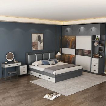 New Model Luxury Modern Bedroom Furniture Designs Master Panel Bedroom Sets - Foshan Riyuehe Furniture Co., Ltd. - China