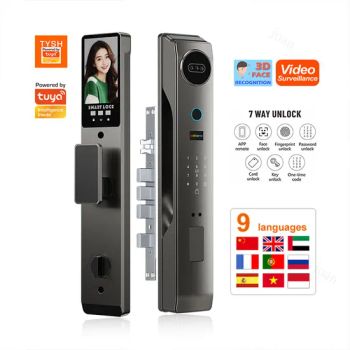 Tuya Smart Fingerprint Lock WiFi Face Recognition Electronic Video Security Mortise 6068 Tuya Automatic Electronic Door Locks - Shenzhen Everlead Electronics Co., Ltd. - China