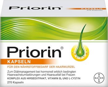 Priorin 270 Capsules by Bayer - Made in Germany - Original Pack -  DAEWKAEW PANTAMANG Co., Ltd - Thailand