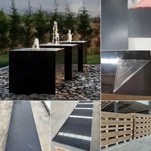 Quartz Stone Artificial Stone Building Material Home Decoration Calacatta Black Solid Surface Stone for Nail Salon Antique Salon Engineering Building Materials - Shenzhen Eshine Technology Co., Ltd - China