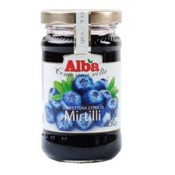 Fresh Sugar Italy sweet and fruity sour Real 250 gr Alba Fruit Jam Blueberry With 36 months Shelf Life - PT Inter Buana Mandiri - Indonesia