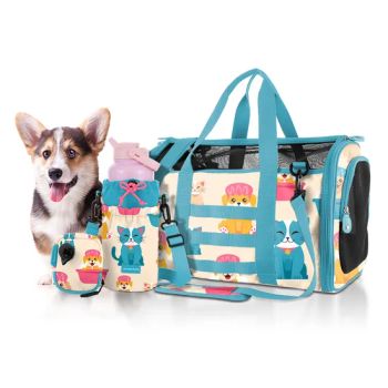 Durable Nylon PU & Polyester Lining Customized Foldable Portable Pet Carrier - Everich Commerce Group Limited - China