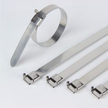 Natural & Coated Stainless Steel Cable Tie, For Bundling & Fastening, Packaging Size: 100 Nos Per Packet - Divya Enterprises - India