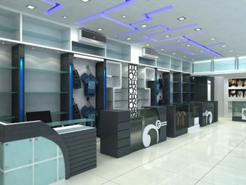 Showroom Interior Designing Service Space Planning Included Lighting Design Included Display Arrangement Included Furniture Selection - RD Construction - India