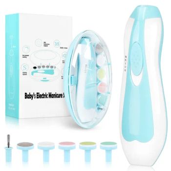 6 in 1 Baby Nail Manicure Trimmer Nail File Electric Clippers - MARKET UNION CO.,LTD. - China