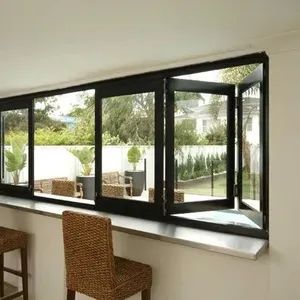 Aluminum Folding Windows Wholesale Soundproof Standard Size Glass Profile - Suzhou TRYBA Building Materials Technology Co., Ltd. - China