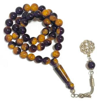 10mm 33beads Brown Shimmering Resin Round Beads Islamic Tasbih Muslim Prayer Beads - Foshan Hongshi Technology Co., Ltd - China