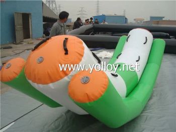 Inflatable Water Totter Teeter Blow up Toy in Pool MOQ 1PC Weight 20kgs Condition New Size 3*2*1.5m Age 3-18 Years Color - GUANGZHOU YOLLOY OUTDOOR PRODUCT CO.,LIMITED - China