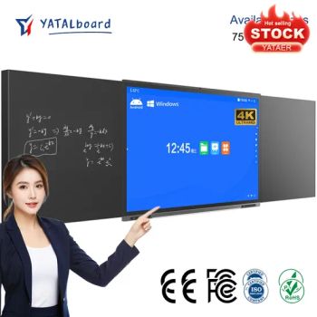 75 86 98 110 Inch School Education Teaching Electronic Interactive Whiteboard Smart 4K Blackboard with Camera LED Nano Touch Blackboards - Hangzhou Yatal technology Co., Ltd. - China