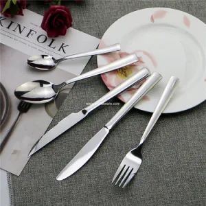 Stainless Steel 18/0 Silverware Set with Steak Knife OEM Yes Sample Free MOQ 200 Sets Model NO. MH1008 Number of User 8 HS Code 8215990000 - Jieyang Y&M Hardware Products Factory - China