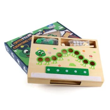 Wooden Worm Counting Games Caterpillar Science Addition and Subtraction Toys - Ningbo Shone Med-Tech Co., Ltd. - China