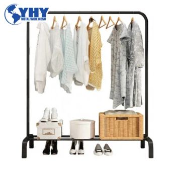 Coat Rack and Clothes Hanger Stand with Side Hooks and Bottom - Anping Ying Hang Yuan Metal Wire Mesh Co., Ltd. - China
