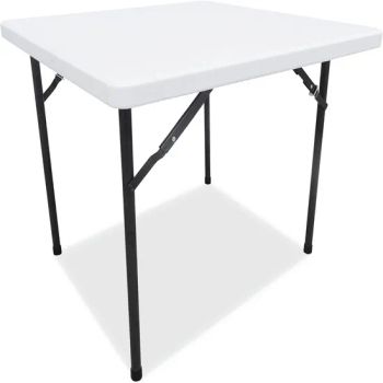 Portable Folding Table 6FT White Rectangular Plastic Outdoor Furniture Foldable Banquet Catering Dining Camping Folding Tables - Tianjin Okay International Trade Co., Ltd. - China