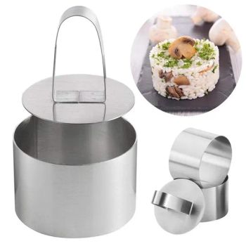 Custom Logo Stainless Steel 3D Round Cake Molds for DIY Bakeware Cake Molds Cupcake Mold Salad Dessert Die Mousse Ring Cake Decort - Jinjiang Lingyuan Suiquan Crafts Firm - China