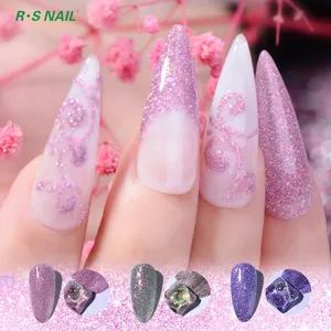 RS Nail Nail Gel Polish Nail Gel Free Sample Cat Eye Polish Set Flash Magnetic Gel - Heyuan Ransheng Innovative Materials Co., Ltd. - China