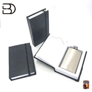 Customized Book Hip Flasks 6oz Slim Stainless Steel Whisky Flask - Boundary Tools Co., Ltd. - China