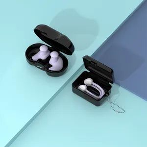 Gloffie Be701 803 Swimming Spiral Earplugs Grid Nose Clip ODM Yes OEM Yes MOQ 1000 Sample Paid Origin China Gender Unisex - Shenzhen Gloffie Outdoor Products Co., Ltd - China