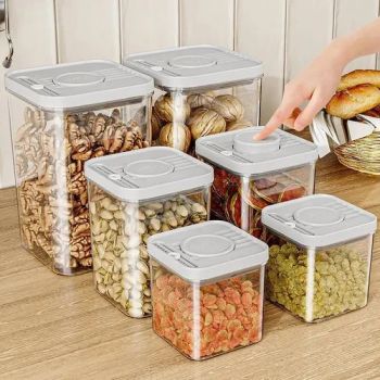 High-Quality PP Food-Grade Airtight Storage Jar, Essential for Household Kitchen Storage of Nuts, Coffee Beans, and Other Food Products. - Hangzhou Dehong Trading Co., Ltd - China