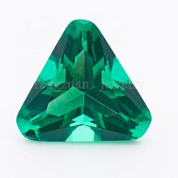 Factory Price 5A Triangle Cut White Synthetic Cubic Zirconia Gemstones 17X17mm Green Nano Loose CZ Jewelry Wholesale - Wuzhou Changzhou Fengzuan Jewelry Shop - China