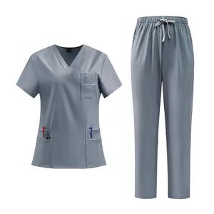 Scrub Set Hospital Staff Medical Uniform Workwear Doctor Clothing Nurse Uniforms - Hebei Jin Lier Trading Co., Ltd. - China