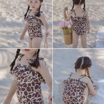 Custom Kid Swimwear Girl Baby Swim Bodysuit Girls Swimwear Printed Clothing Children's One-Piece Swimsuit - Guangzhou Fujia Energy Technology Co., Ltd - China