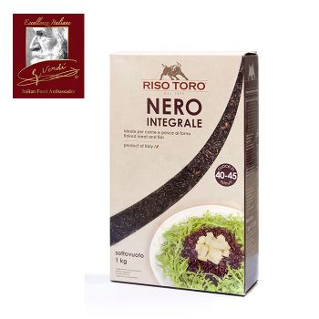 1000 g Black Rice Giuseppe Verdi Selection Italian Made in Italy Rice Quality Superior Variety Medium-Grain Rice Certification ISO BRC - GV SRL - Italy