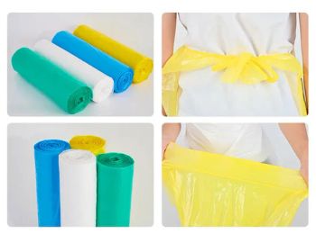 Cross-Border Disposable PE Apron Kitchen Apron Ads More Disposable Aprons Plastic Transparent PE Catering - Yishui Shenglong Plastic Products Co., Ltd. - China