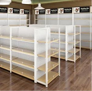 Custom Modern Whole Shop Decoration Supermarket Shoe Fixtures Shelf Wood Display Racks Shelves for Retail Store - Adidea (Xiamen) Industry And Trade Co., Ltd. - China