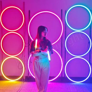 Round Ceiling Light Stage Decoration RGB Circular LED Light Ring Light for Outdoor - Shenzhen Ledcolourlight Technology Co., Ltd. - China