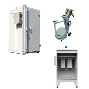 Manual Metal Painting Set Powder Coating Equipment Voltage 380v Booth Type Closed Nominal Power 4kw Warranty 12 Months Weight About - Hangzhou Color Powder Coating Equipment Co., Ltd. - China