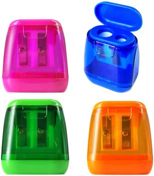 Colorful Portable Compact Dual Holes Manual Pencil Sharpeners - Yiwu AVA Co., Ltd. - China