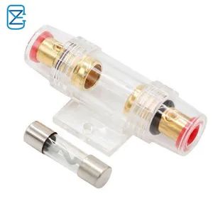 Agu Car Audio Fuse Tube Holder 10 * 38 Power Amplifier Fuse Liner Transparent Aircraft Base Subwoofer Glass Fuse - Shenzhen Cozy Electronics Co.,Ltd. - China