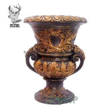 Outdoor Metal Brass Flowerpot Statue Flower Vases Bronze Sculpture - Hebei Flyer Import & Export Trading Co., Ltd. - China