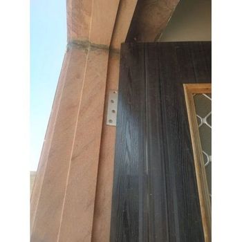 Brown 55mm Sandstone Door Frame Color Brown Type Outdoor Height 7 Feet Thickness 55 mm Style Rectangular Shape - Mahadev Stone Industries - India