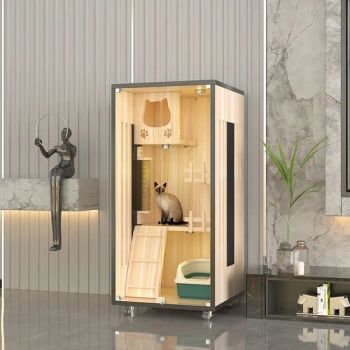 Customize Making Wood Pet Cat House Furniture Indoor Cardboard Cat Villa Houses - Ningbo V. K. Industry and Trading Co., Ltd. - China
