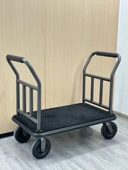 Best Hotel Luggage Trolleys Premium Hotel Lobby Bell Carts Tube 38 mm Quantity 4 Color Grey Style Modern Origin Foshan Condition - Foshan Southbay Hotel Supply Limited - China