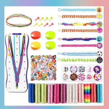 Wholesale Bracelet Making Kit,Friendship Bracelet Kit,Arts and Crafts for Kids 2 in 1 Bracelets String Maker Toys Set for Children Party Favor Bracelet Kit Toys - Shantou Shengxinda Toy Co., Ltd. - China