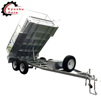 4 Wheel 2-3 Tons Agriculture Farm Trailer for Sale 4 Wheel Hydraulic Tractor Trailer Tow Behind Tractors - Shandong Kyushu Automotive Technology Co, Ltd. - China