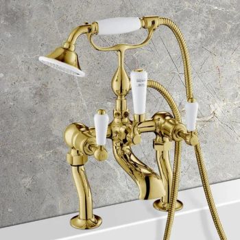 Claw Feet Tub Filler Faucet Brass Telephone Style with Handheld Shower Gold - Anhui Chengeng International Trade Co., Ltd - China
