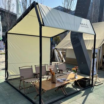 Camping Tent Resort Tent Market Tent Color White Origin China Style 1 Door Season Summer Service Life 5-8 HS Code 6306220090 - Pujiang Vontora Industrial & Trade Co., Ltd - China