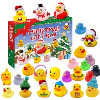 Rubber Duck Squeeze Toy Christmas Duck Blind Box Gift Set Bath Toys - Skylark Network Co., Ltd. - China