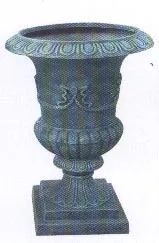 Modern Outdoor Decorative Metal Art Large Cast Iron Garden Flowerpot Urn - Tianjin Esing Arts Gallery Co., Ltd. - China