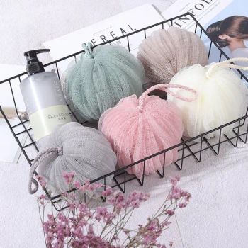 Bath Shower Bath Sponge Shower Loofahs Balls 60g for Body Wash Bathroom Men Women Mesh Net Brush Pouf Bath Shower Ball - NINGBO AOVEA IMPORT & EXPORT CO., LTD. - China
