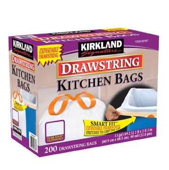 Kirkland Signature Kitchen Garbage Bags 13 Gallon Tear-Resistant Drawstring Bin Liners from N.G westen holding B.V Kirkland Signature Kitchen Garbage Bags 13 Gallon Tear-Resistant Drawstring Bin Liners - N.G westen holding B.V - Netherlands