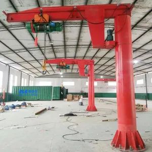 1t 3t 5t Slewing Fixed Column Mounted Portal Jib Crane with Movable Arm for Workshop - Shandong Deluke Crane Group Co., Ltd. - China