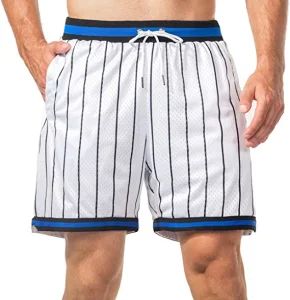 Custom 2 Layers Embroidery Embroidered Basketball Shorts with Zipper Pockets Design Retro Vintage Shorts Fashion Street Wear Mesh  - Dephens Sporting Goods Limited - China