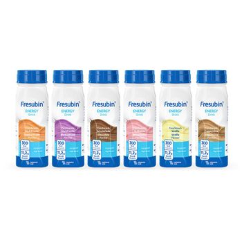 Fresubin Energy Drink - Mixed Box High Caloric Drinking Food by Fresenius Kabi in 6 Flavours, 300 kcal per Bottle (200 ml (Pack of 24), Mixed Box) - BOLIDO NETHERLANDS B.V. - Netherlands